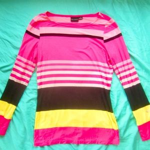 Bright striped shirt